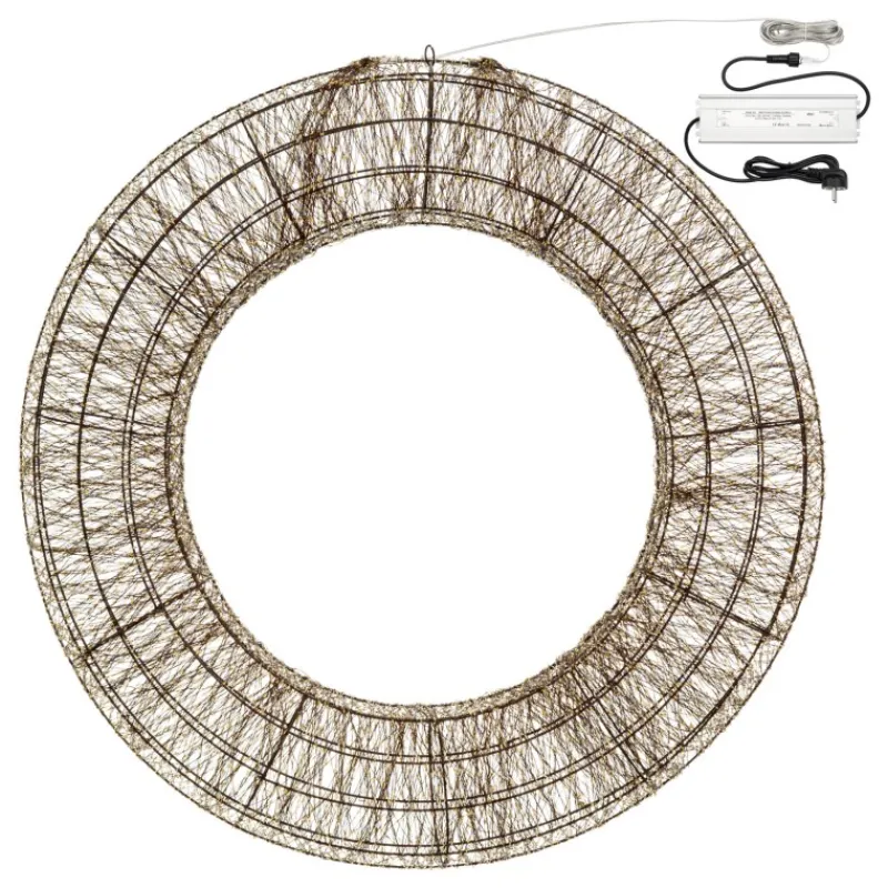 Lotti Corona 3D Marrone Ø 110cm HDM 15000 MicroLED BIANCO CALDO e BIANCO FREDDO