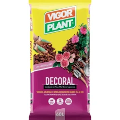 Vigorplant Corteccia selezionata di Pino Grande 25-40 mm Decoral 60 litri