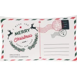 Koopman Cuscino Decorativo Cartoline Natale 50x30 Cm. Pezzo Singolo