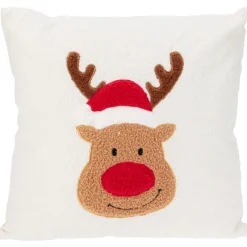 Koopman Cuscino Decorativo Natale Teddy 45x45 cm. Pezzo Singolo