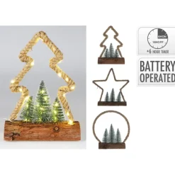 Koopman Figura di Natale LED Ricaricabile 30 Cm. Pezzo Singolo