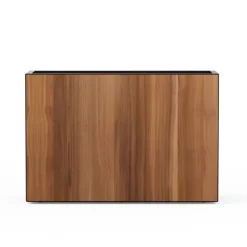 Herstera Fioriera Alta DECO PLANTER DIVIDER 40 in Metallo colore Nero e Pannello Effetto Legno 120x40x80 cm