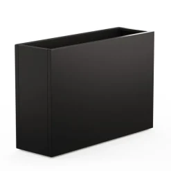 Herstera Fioriera Alta DECO PLANTER DIVIDER 40 in Metallo colore Nero e Pannello Effetto Marmo 120x40x80 cm