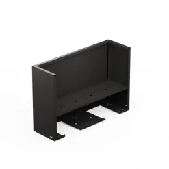 Herstera Fioriera Alta DECO PLANTER DIVIDER 40 in Metallo colore Nero e Legno 100x40x80 cm