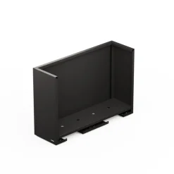 Herstera Fioriera Alta DECO PLANTER DIVIDER 40 in Metallo colore Nero e Legno 100x40x80 cm