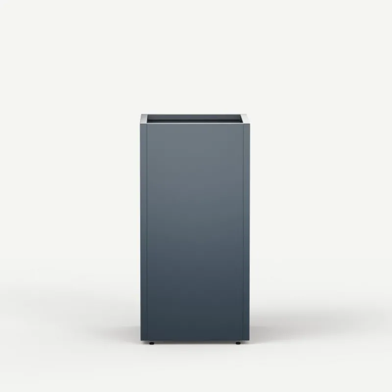 Herstera Fioriera Alta PLANTER COLUMN in Metallo colore Antracite 50x50x100 cm