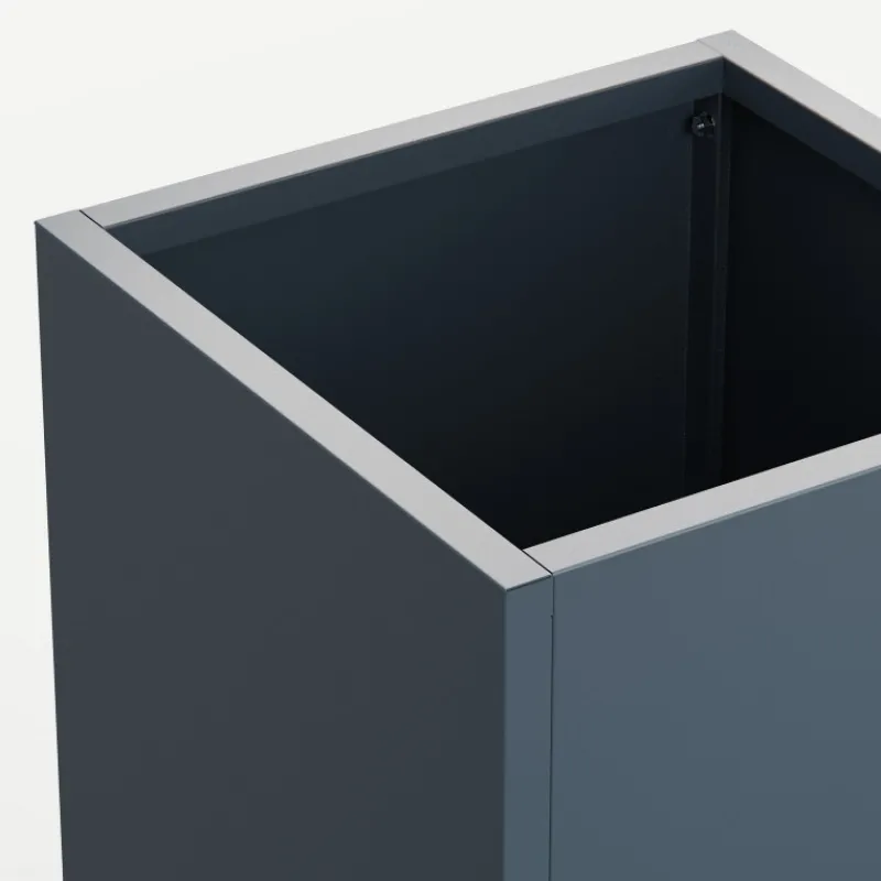 Herstera Fioriera Alta PLANTER COLUMN in Metallo colore Antracite 50x50x100 cm