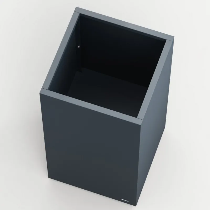 Herstera Fioriera Alta PLANTER COLUMN in Metallo colore Antracite 50x50x100 cm