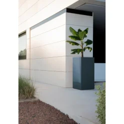 Herstera Fioriera Alta PLANTER COLUMN in Metallo colore Antracite 50x50x100 cm