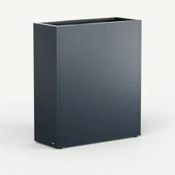 Herstera Fioriera Alta PLANTER DIVIDER 40 in Metallo colore Antracite 100x40x115 cm