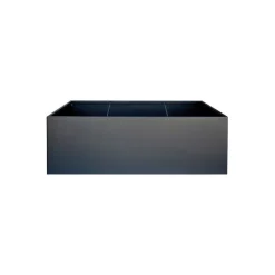 Herstera Fioriera Bassa PLANTER EDGE in Metallo colore Antracite 150x100x50 cm