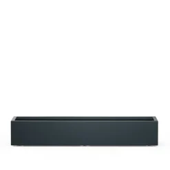 Herstera Fioriera Bassa PLANTER XIC 150 in Metallo colore Antracite 150x40x25cm