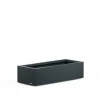 Herstera Fioriera Bassa PLANTER XIC 100 in Metallo colore Antracite 100x40x25cm
