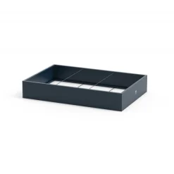 Herstera Fioriera Bassa PLANTER EDGE in Metallo colore Antracite 150x100x25 cm