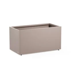 Herstera Fioriera PLANTER 50 in Metallo colore Grigio Scuro 100x50x50cm