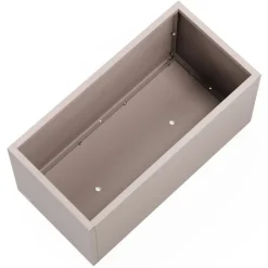 Herstera Fioriera PLANTER 50 in Metallo colore Grigio Scuro 100x50x50cm