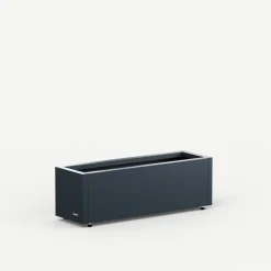 Herstera Fioriera PLANTER BALCONY in Metallo colore Antracite 80x25x25 cm