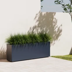 Herstera Fioriera PLANTER 30 in Metallo colore Antracite 150x30x50 cm