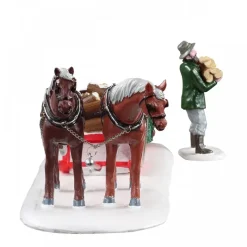 Lemax Firewood Delivery Set Of 2 Cod. 13559