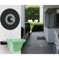 Acquapoint Fontana da Giardino Aquapoint a Parete Wall Fountain Daisy Verde Salvia