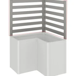 Biohort Frangivista per Piante Rampicanti per Fioriera BELVEDERE L in Metallo