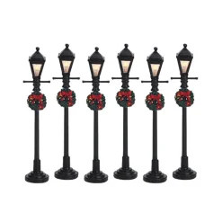 Lemax Gas Lantern Street Lamp Set of 6 Cod. 64499