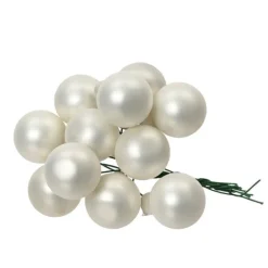Kaemingk Grappolo di Palline in Vetro Colore Bianco