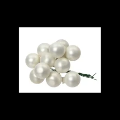 Kaemingk Grappolo di Palline in Vetro Colore Bianco