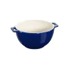 Staub Insalatiera con Manico 18 cm Blu Scura in Ceramica
