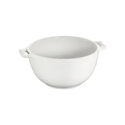 Staub Insalatiera con Manico 18 cm Bianca in Ceramica