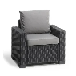 Keter 2 Poltrone Con Braccioli CALIFORNIA Grafite