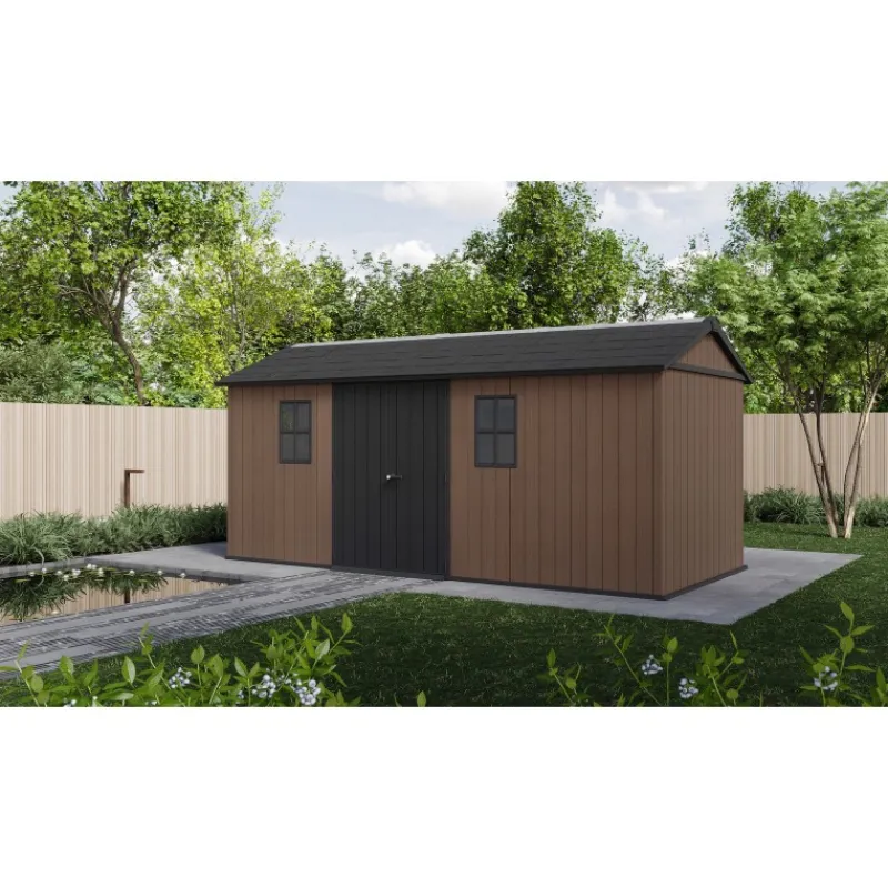 Keter Casetta da Giardino in Resina NEWTON PLUS 1775 - Doppia Scelta di Montaggio