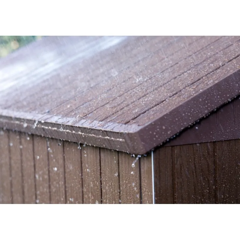 Keter Casetta da Giardino in Resina DARWIN 6x6 Wood con Finestre Frontali