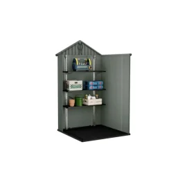 Keter Casetta da Giardino in Resina DARWIN 6x4 Green con Finestre Frontali