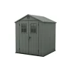 Keter Casetta da Giardino in Resina DARWIN 6x6 Green con Finestre Frontali
