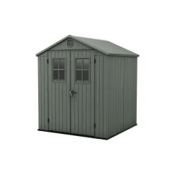 Keter Casetta da Giardino in Resina DARWIN 6x6 Green con Finestre Frontali