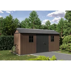 Keter Casetta da Giardino in Resina NEWTON PLUS 7515 - Doppia Scelta di Montaggio