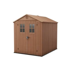 Keter Casetta da Giardino in Resina DARWIN 6x8 Wood con Finestre Frontali
