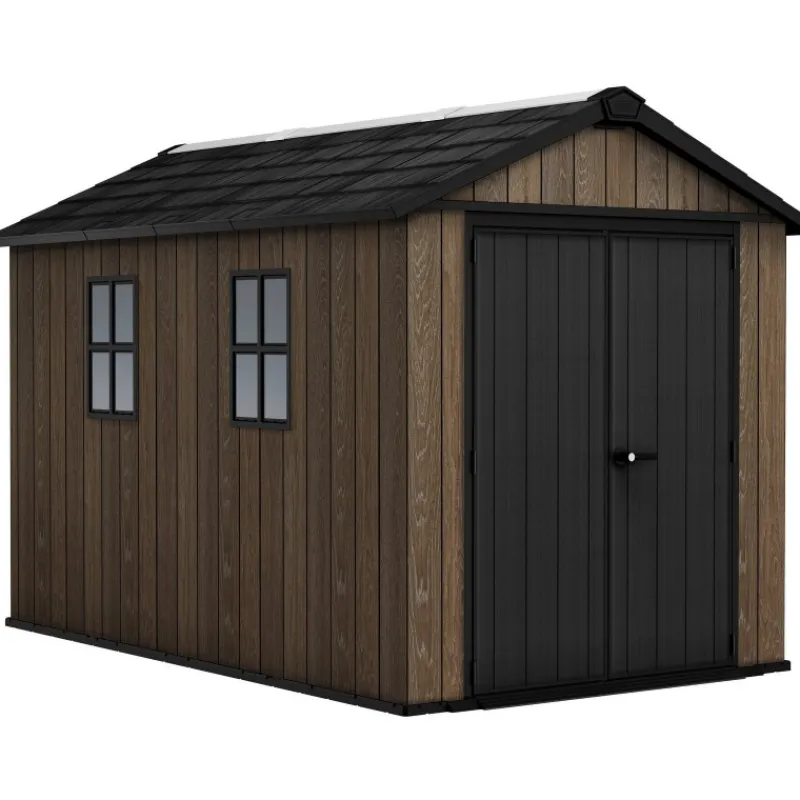 Keter Casetta da Giardino in Resina SIGNATURE APEX 7511 NOCE - Doppia scelta di montaggio