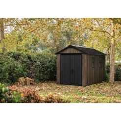 Keter Casetta da Giardino in Resina SIGNATURE APEX 7511 NOCE - Doppia scelta di montaggio