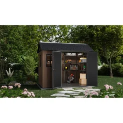 Keter Casetta da Giardino in Resina NEWTON PLUS 975 - Doppia Scelta di Montaggio
