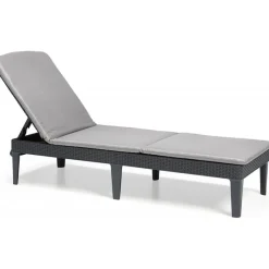 Keter Lettino sdraio con cuscino JAIPUR grafite