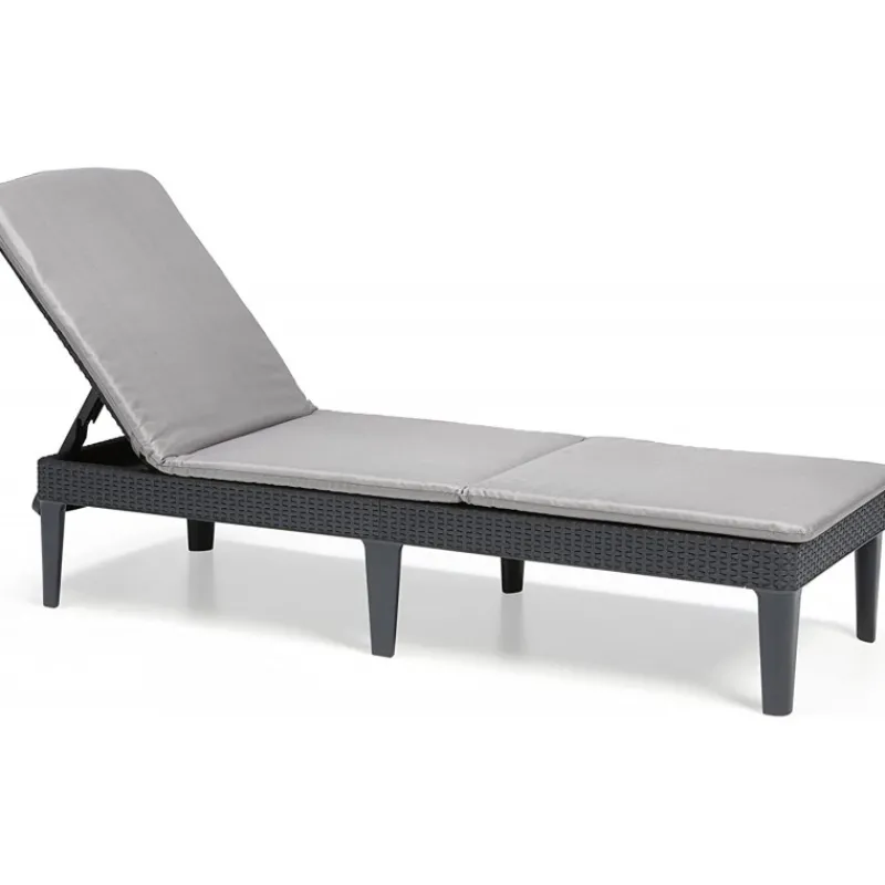 Keter Lettino sdraio con cuscino JAIPUR grafite