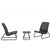 Keter Set 2 Poltrone + Tavolino aperto RIO PATIO Grafite