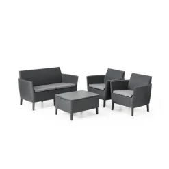 Keter Set Lounge 2 posti SALEMO Grafite