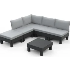 Keter Set Lounge Modulare ELEMENTS Grafite