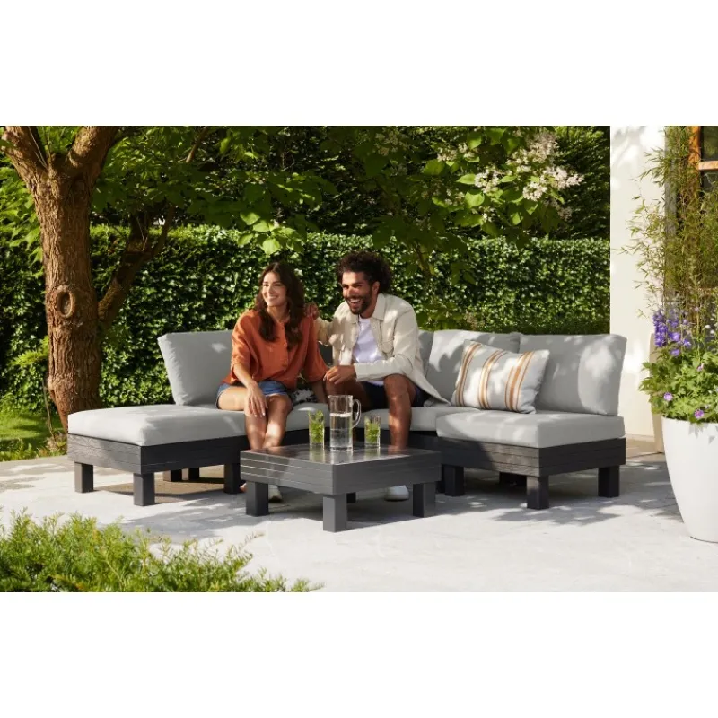 Keter Set Lounge Modulare ELEMENTS Grafite
