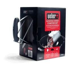 Weber Kit Ciminiera e 2 kg di Brichetti e 3 Accendifuoco Cod. 17631