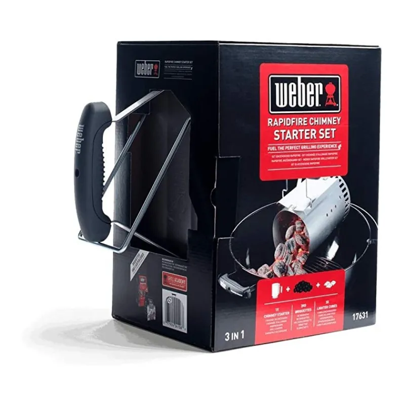 Weber Kit Ciminiera e 2 kg di Brichetti e 3 Accendifuoco Cod. 17631