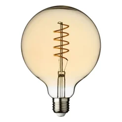 Lotti Lampadina E27 Vintage Globo Ø 125 Bianco Caldo 4W a Spirale